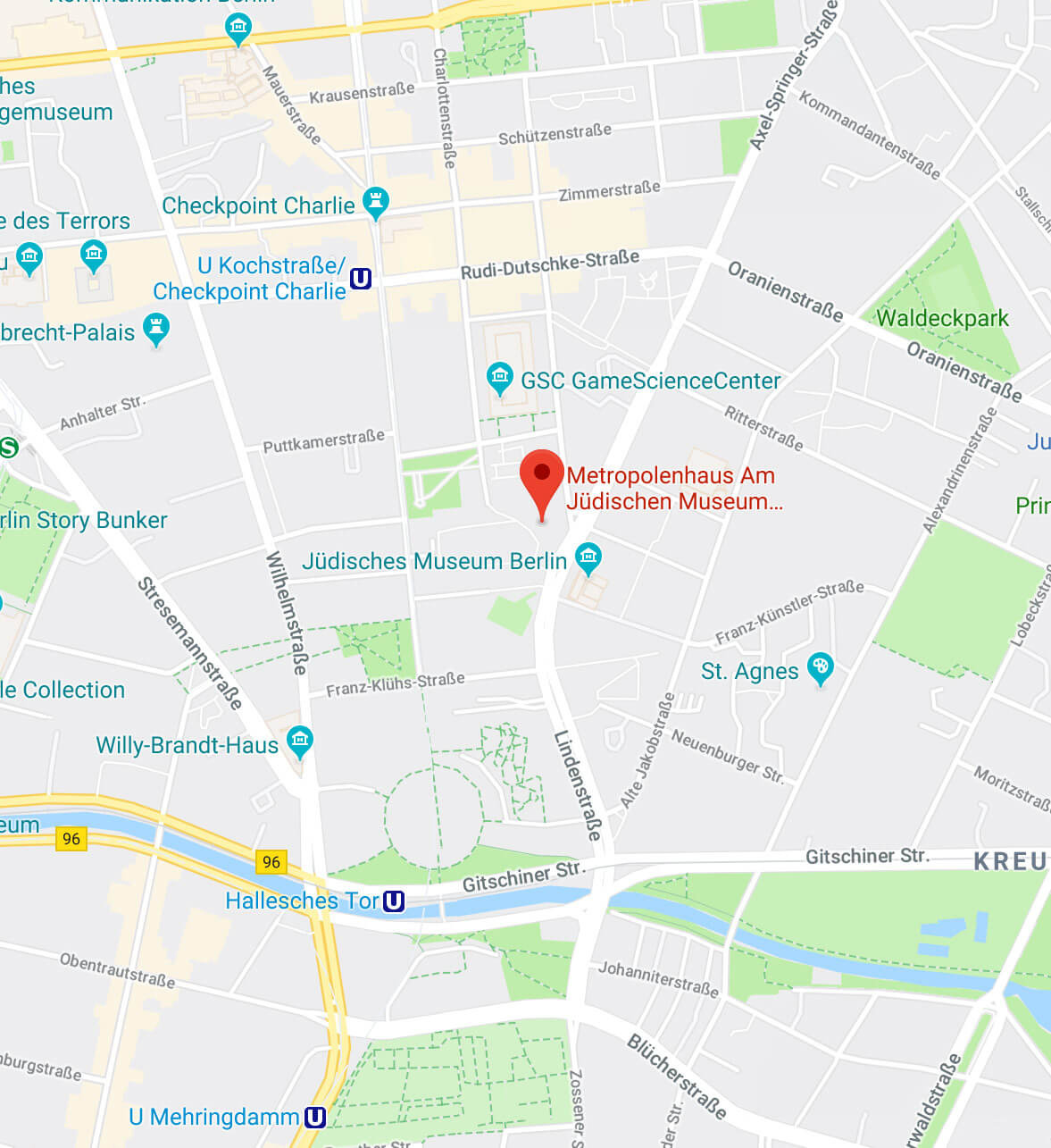 Karte für die Anfahrt zum Bundespreis Ecodesign